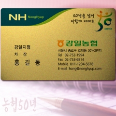 PET명함(금펄/단면)